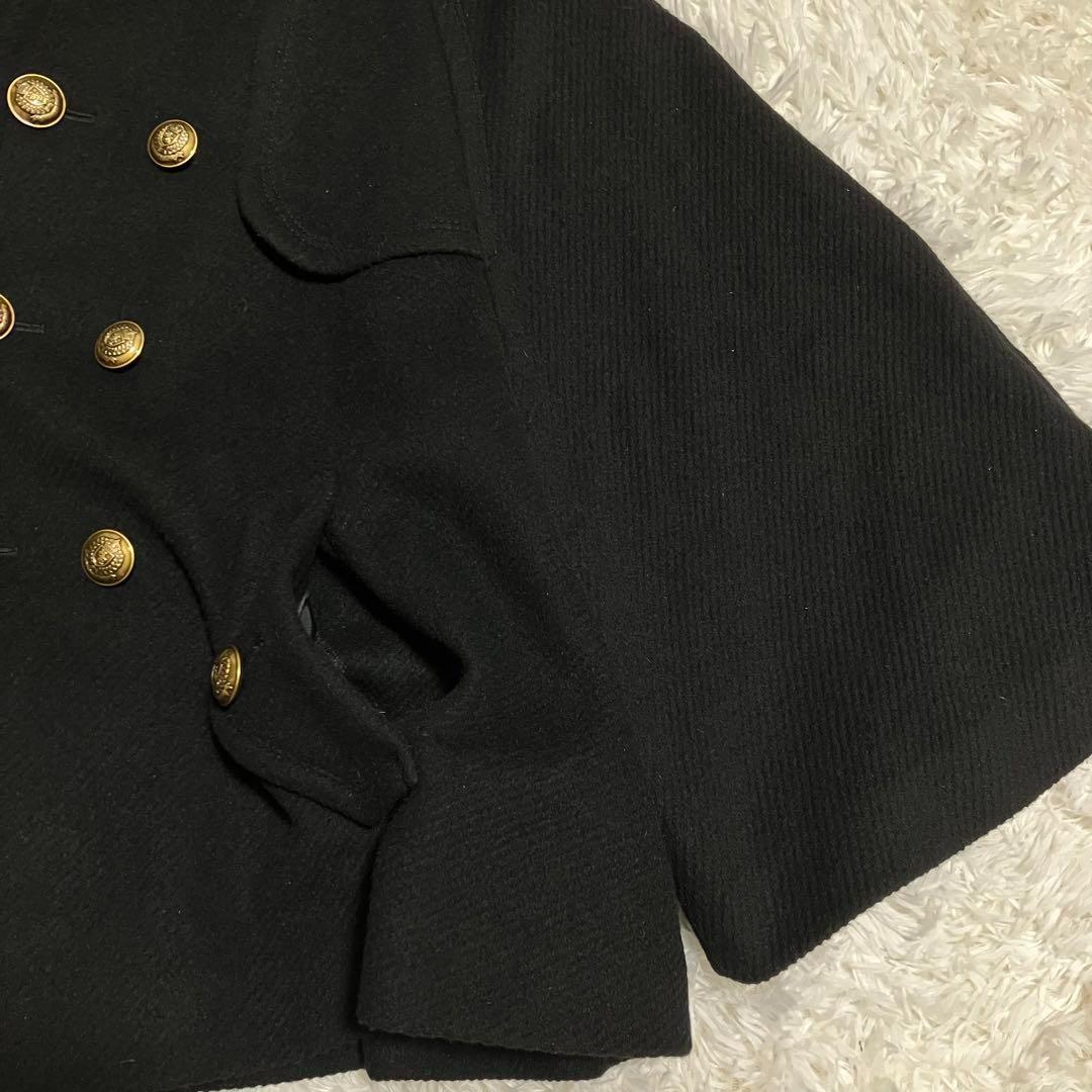 ✨極美品✨バーバリーブルーレーベル ポンチョ アンゴラ ノバチェック 金ボタン