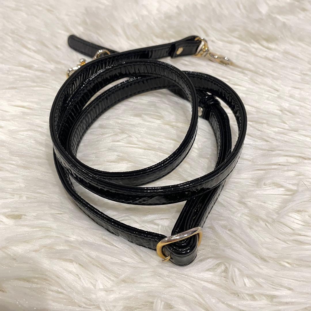 ATAO アタオ ブーブー エナメル お財布ポシェット ショルダー ブラック