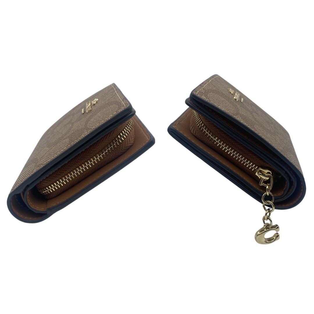 【未使用級】 コーチ COACH 二つ折り財布 二つ折り 財布 シグネチャー