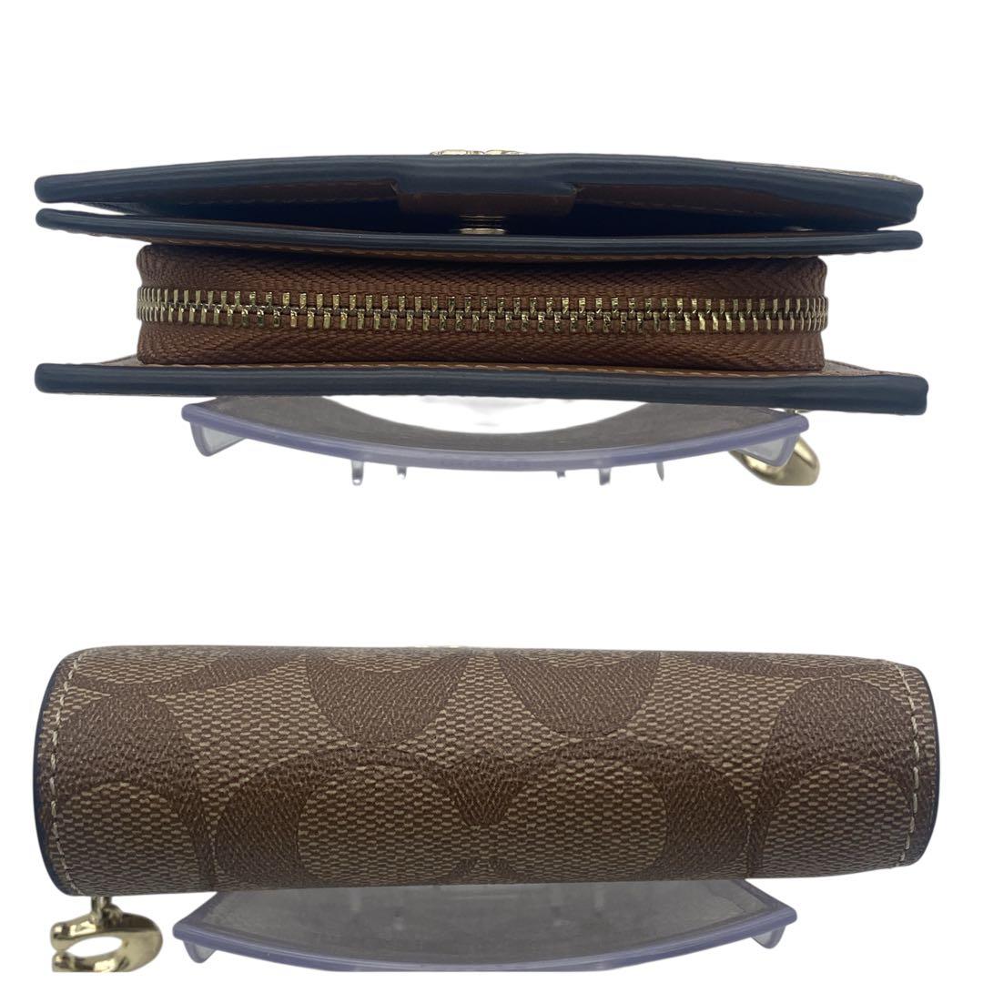 【未使用級】 コーチ COACH 二つ折り財布 二つ折り 財布 シグネチャー