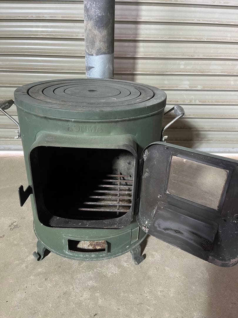 ◆ホンマ製作所◆クッキングストーブ◆薪ストーブ◆おまけ付◆ミリタリーグリーン◆