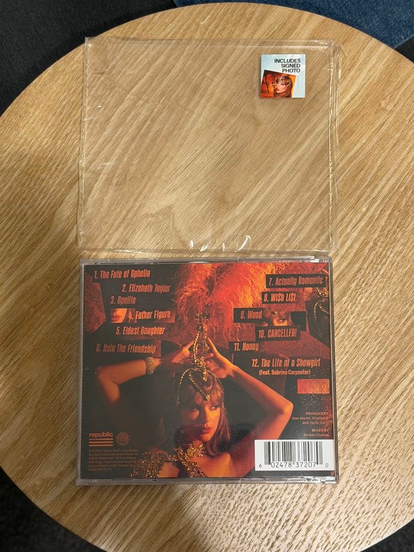 洋楽 THE LIFE OF A SHOWGIRL CD SIGNED PHOTO 1