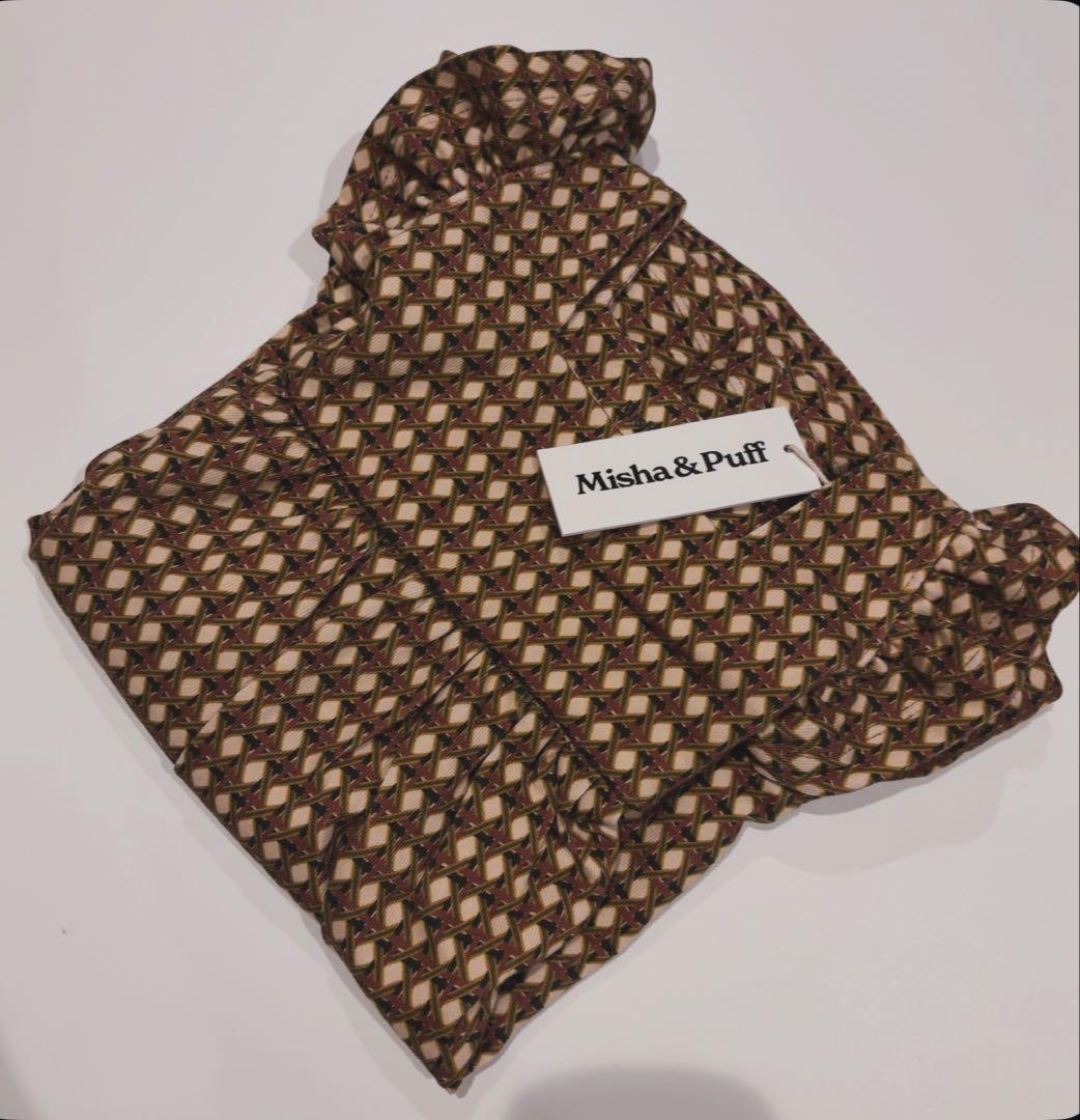 m*e様 misha&puff Ruffle Sleeve Dress Latt