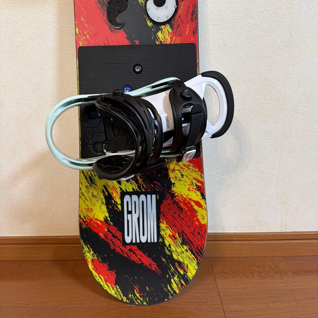 【美品】バートン キッズ スノーボード 3点 板:120cm、ブーツ：24cm