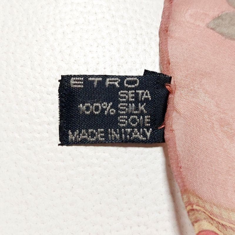 hasamiage◆美品 エトロ 大判ストール シルク シフォン ショール