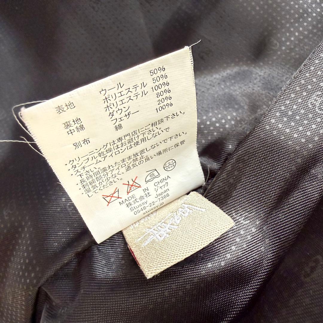 2WAY⭐︎stussy スチューシー ウールダウンベスト チャコールグレー M