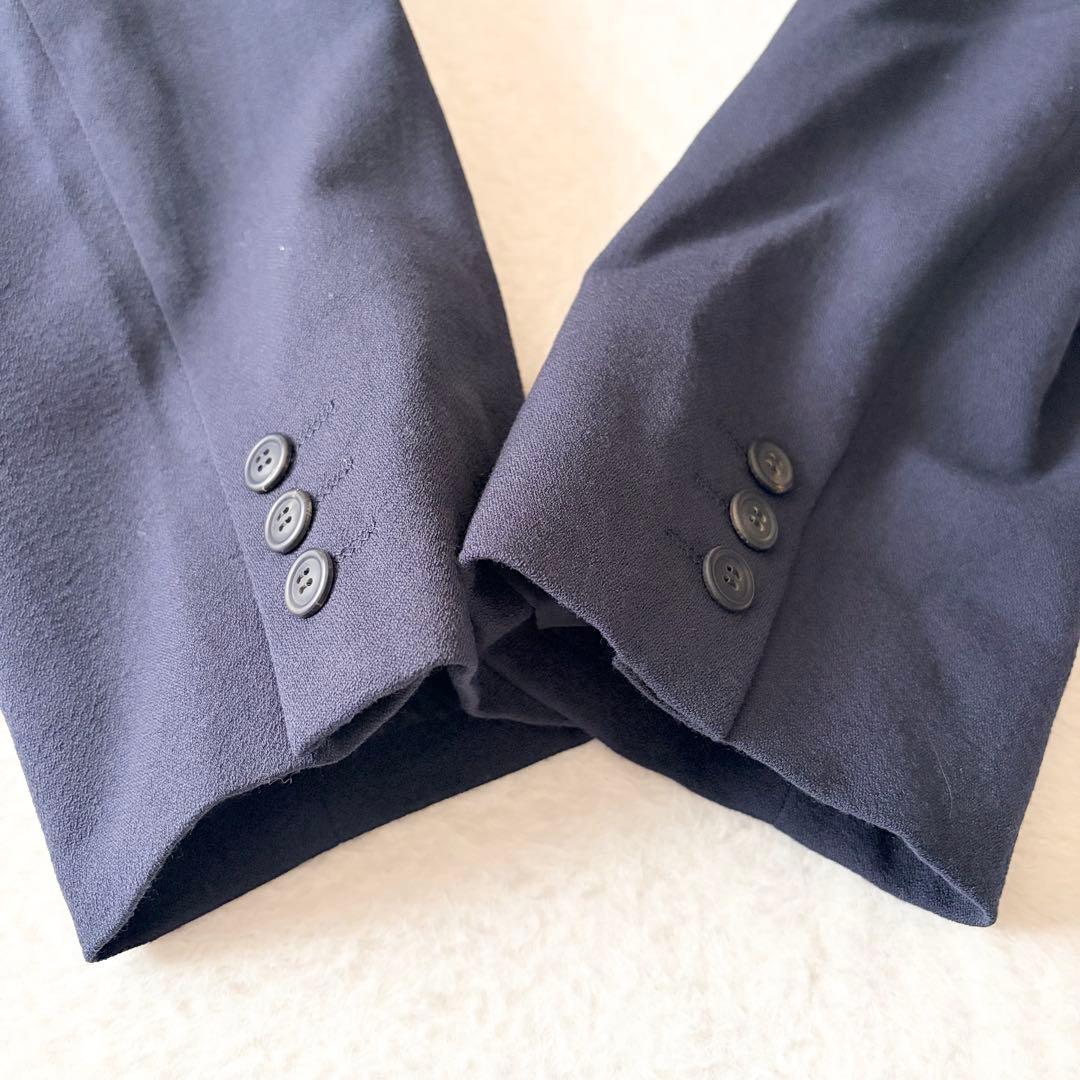 6155 【希少】 イッセイミヤケ スタンドカラージャケット XL ネイビー