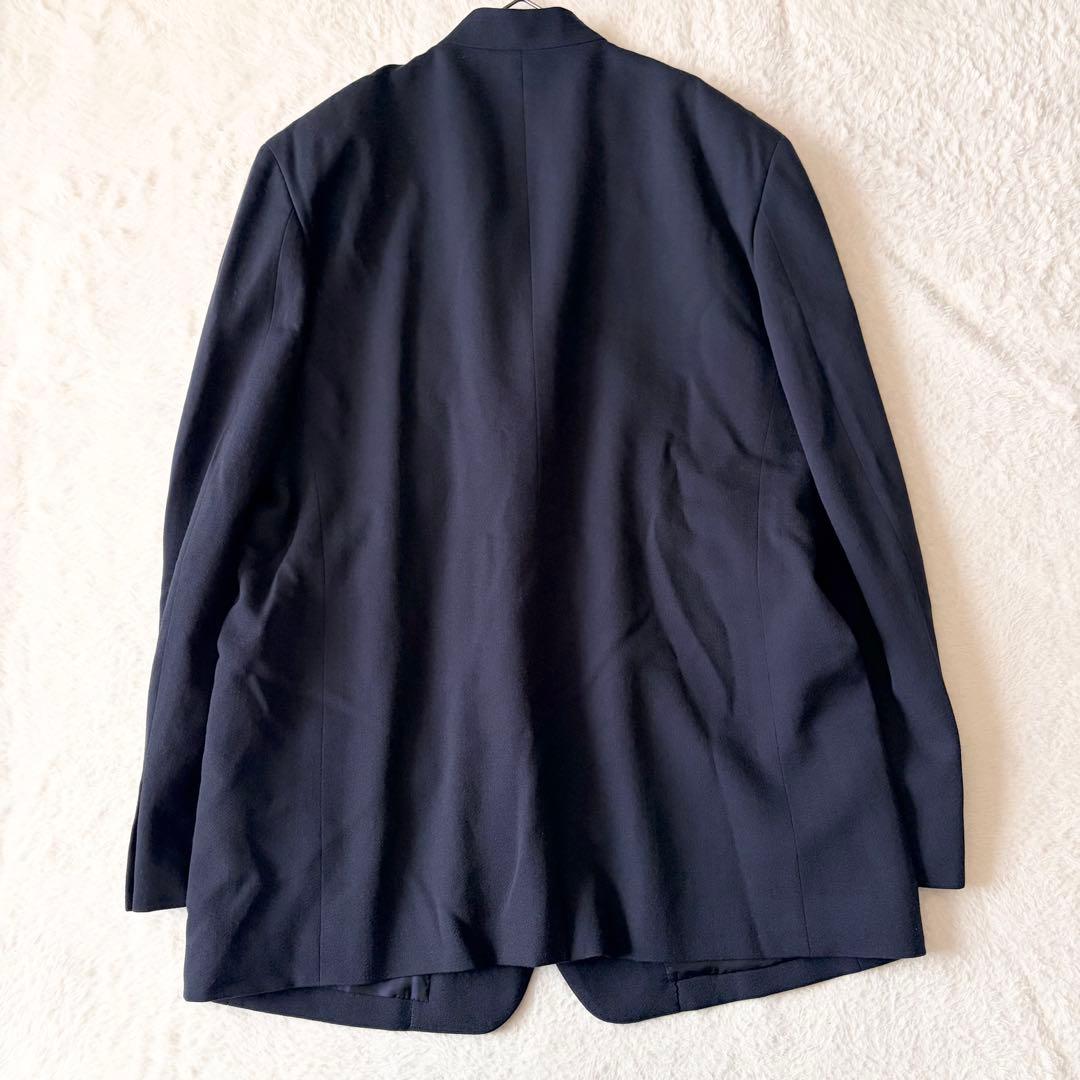 6155 【希少】 イッセイミヤケ スタンドカラージャケット XL ネイビー