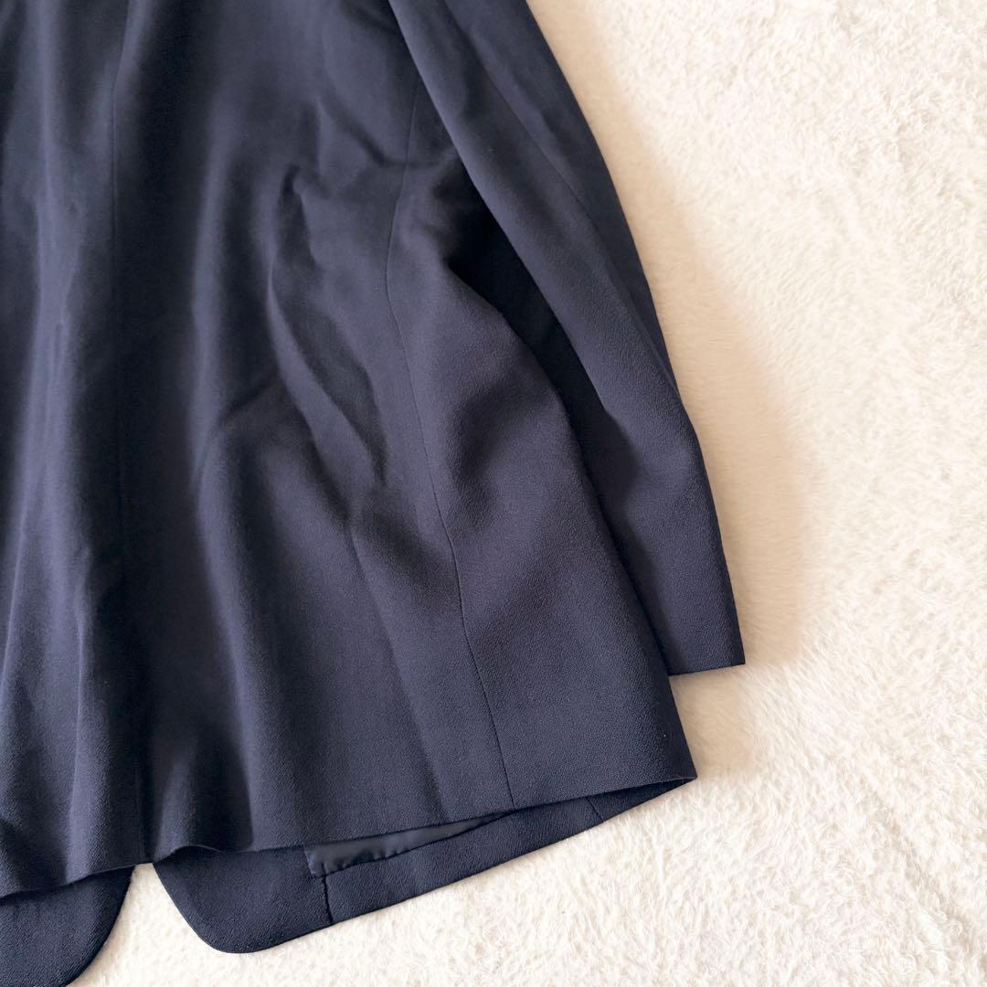 6155 【希少】 イッセイミヤケ スタンドカラージャケット XL ネイビー