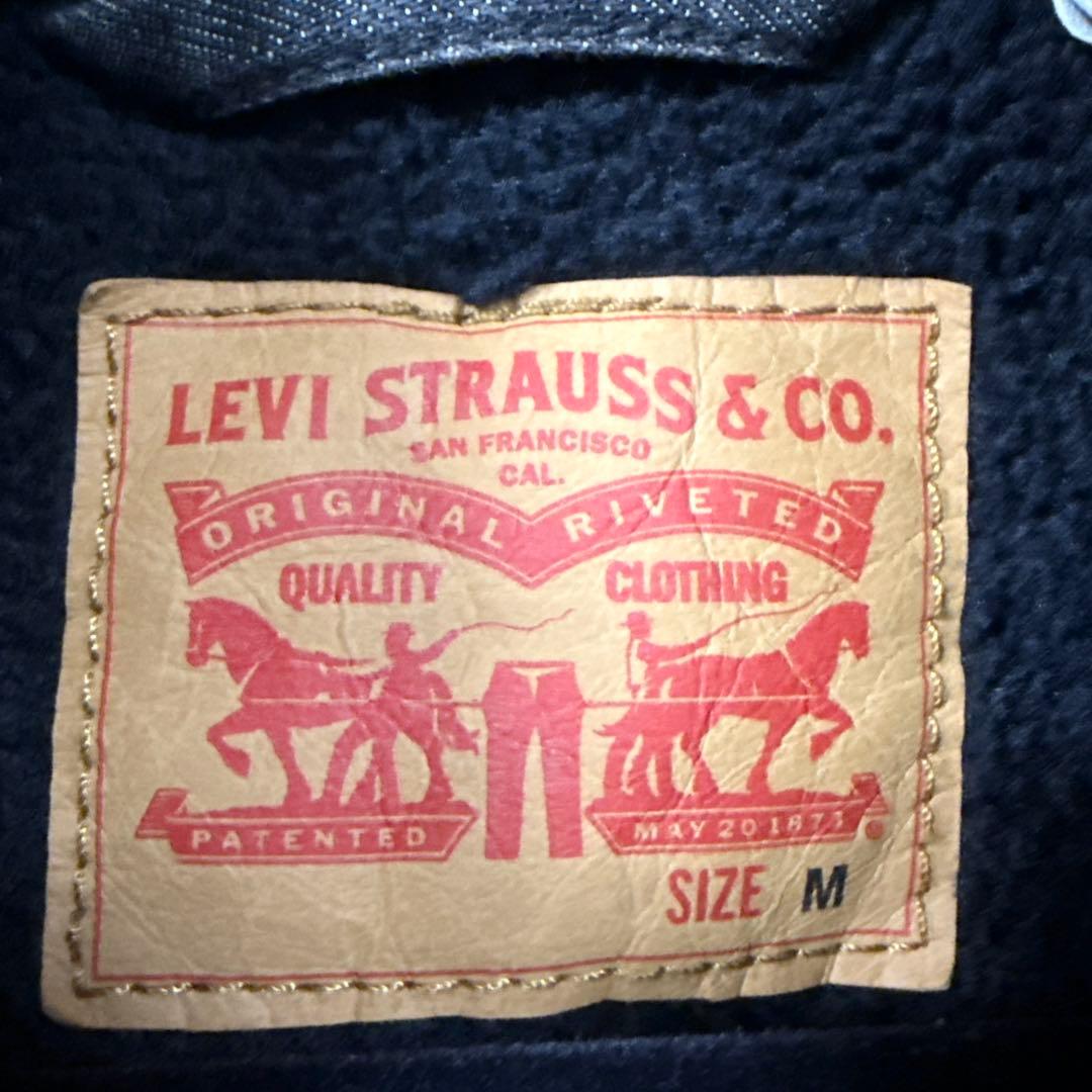 Levi's　デニムジャケット　Gシャン　裏側ボア素材　冬用　M　リーバイス