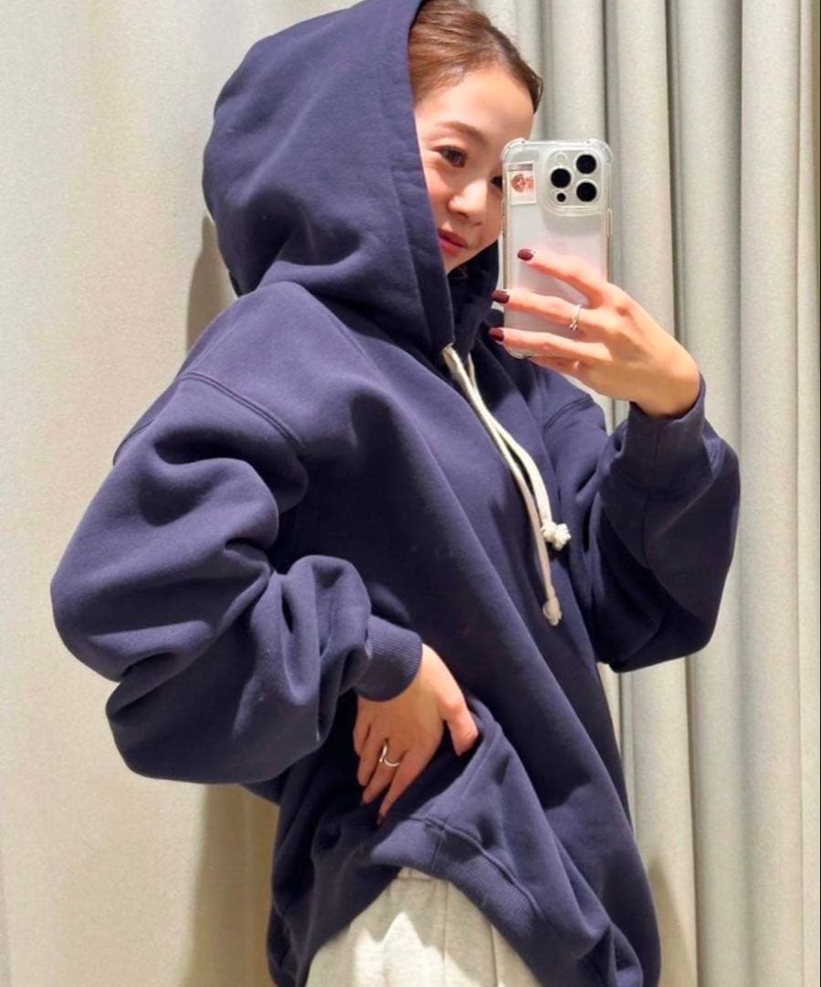 新品！シールームリンvolume sweat looseポロトップス　ネイビー