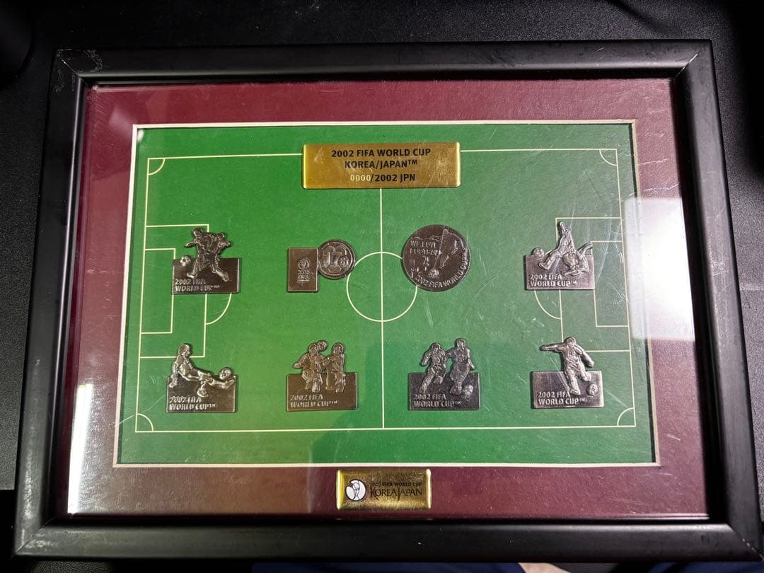 2002 FIFAワールドカップ メタル記念プレート　シリアル0000