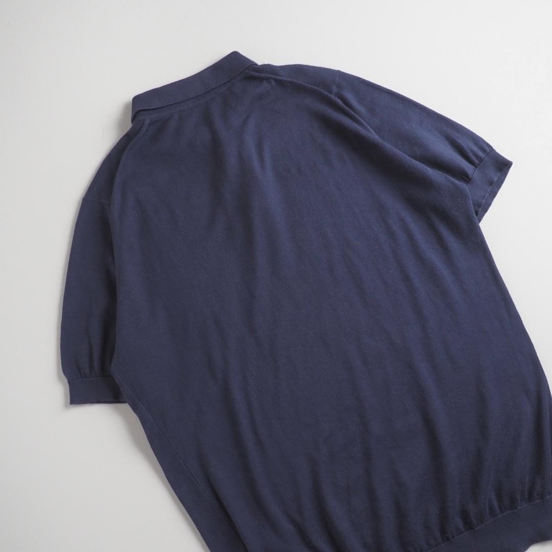 ジョンスメドレー　英国製　ポロシャツ　半袖　ネイビー　美品