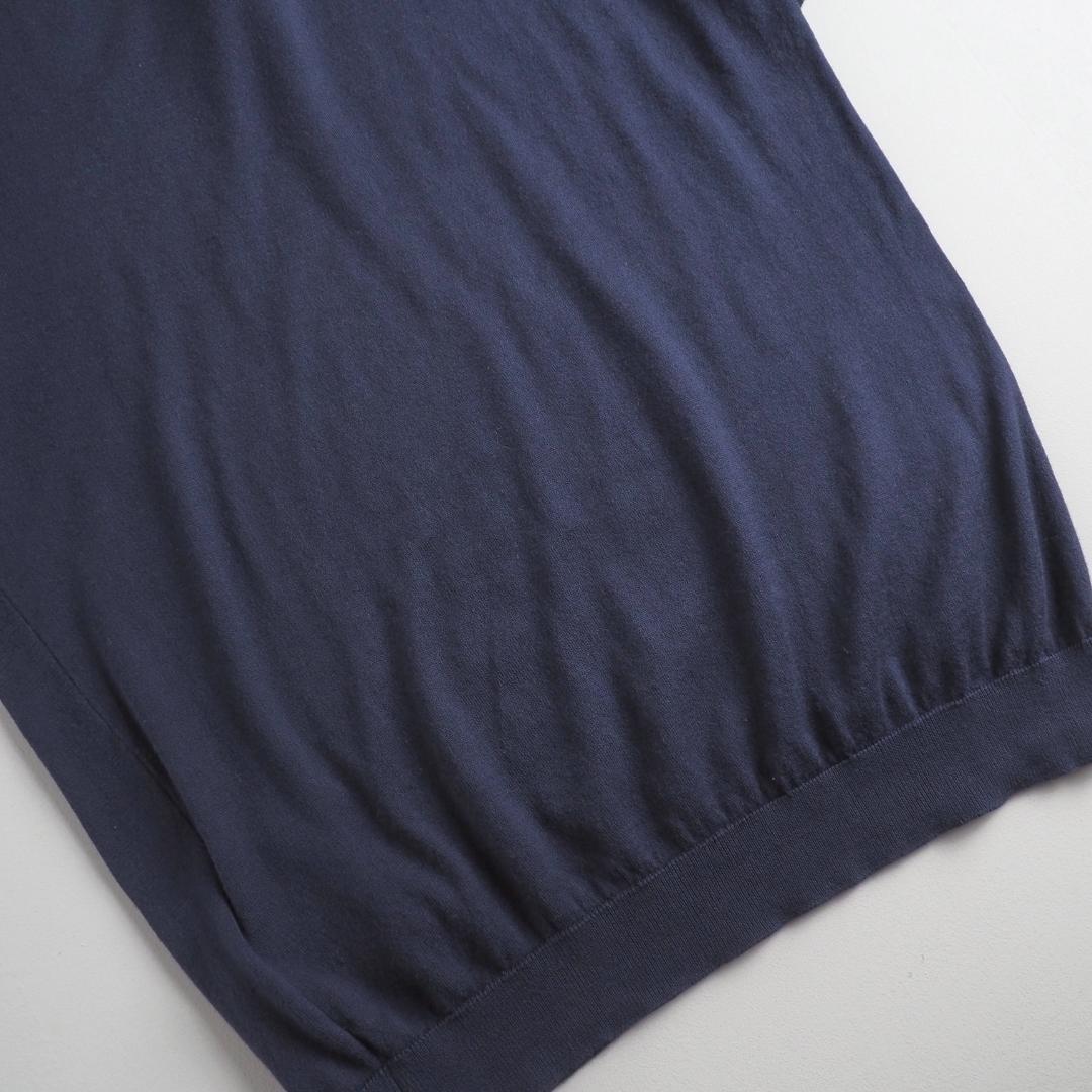 ジョンスメドレー　英国製　ポロシャツ　半袖　ネイビー　美品