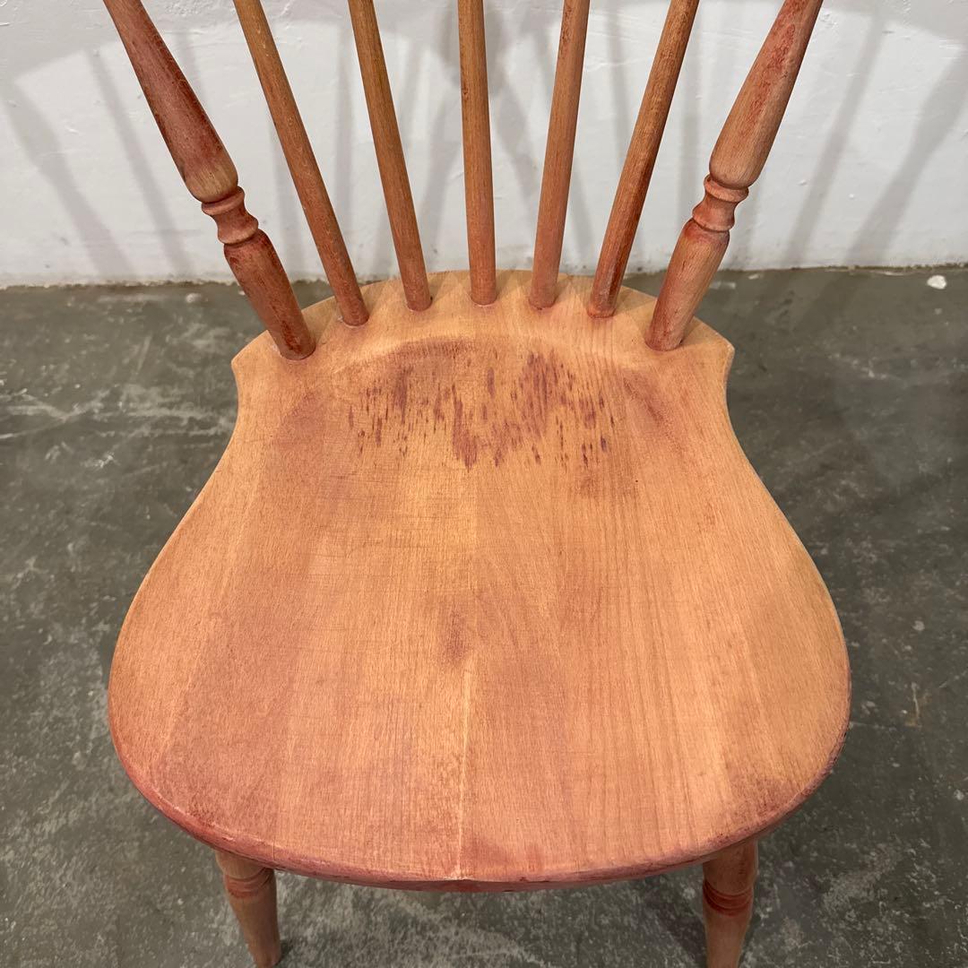 hangoutビンテージ　ダイニングチェア　木製チェア　剥離　2