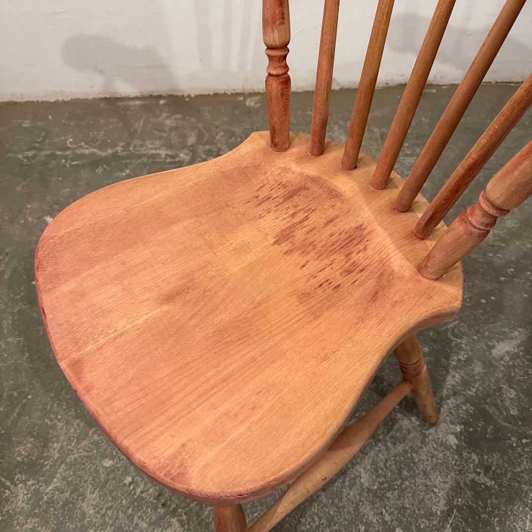 hangoutビンテージ　ダイニングチェア　木製チェア　剥離　2