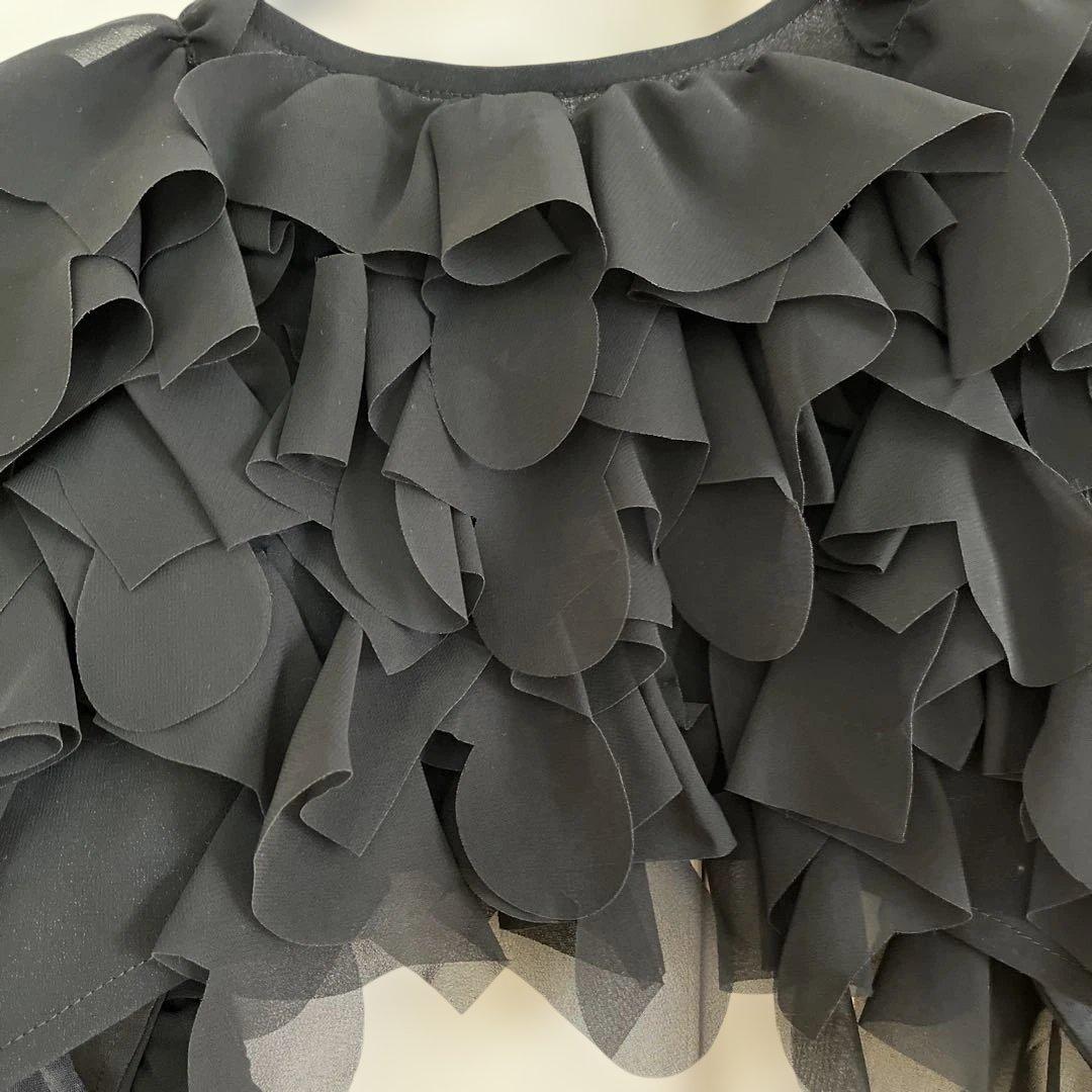 COMME des GARÇONS フリル付きブラックベスト S