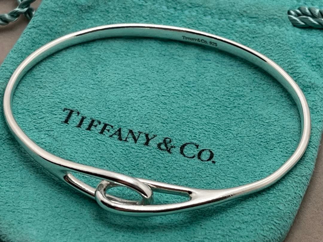 c357 ティファニー　ダブルループ　バングル　ブレスレット　シルバー　925