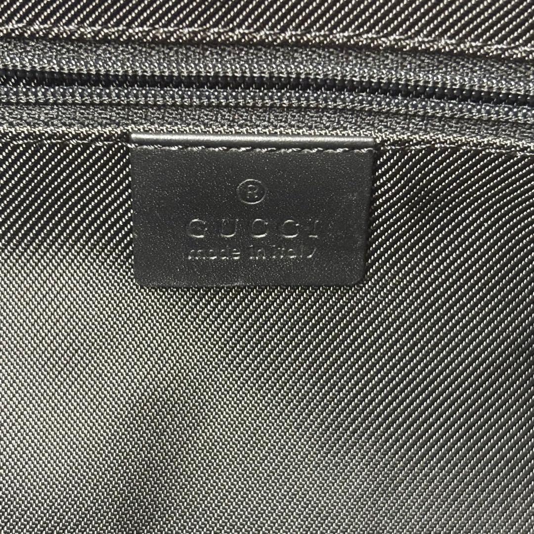 【極美品】GUCCI グッチ トートバッグ　GGキャンバス×レザー　巾着2個付き