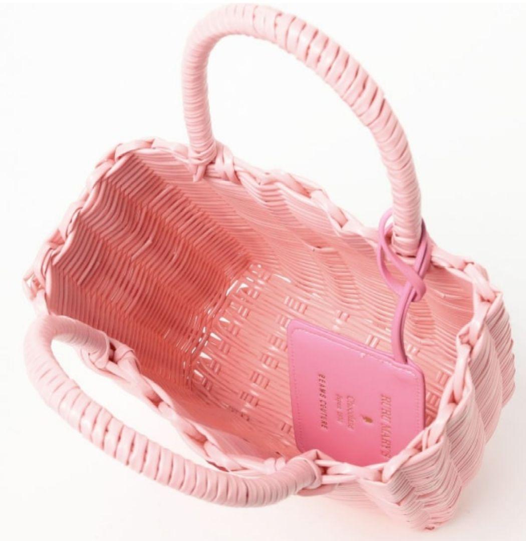 【新品タグ付き】ルルメリー × ビームス 手刺繍のかごバッグ (小)