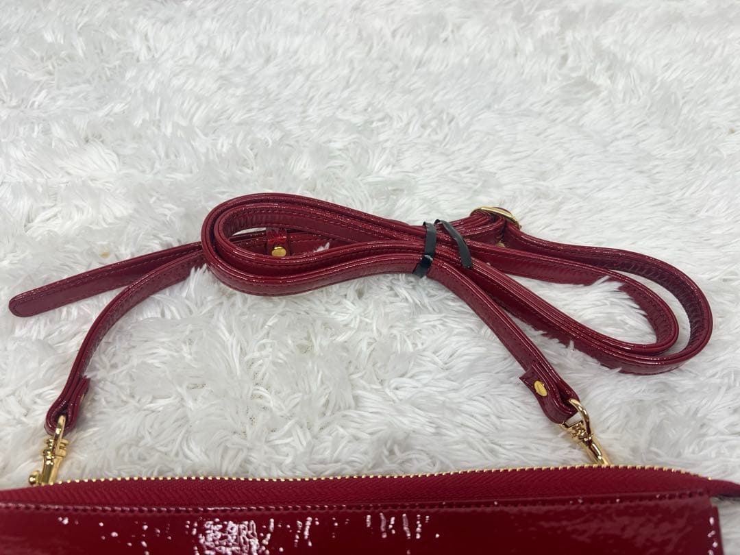 ATAO ブーブー ウォレットショルダーバッグ エナメル ゴールド金具　美品