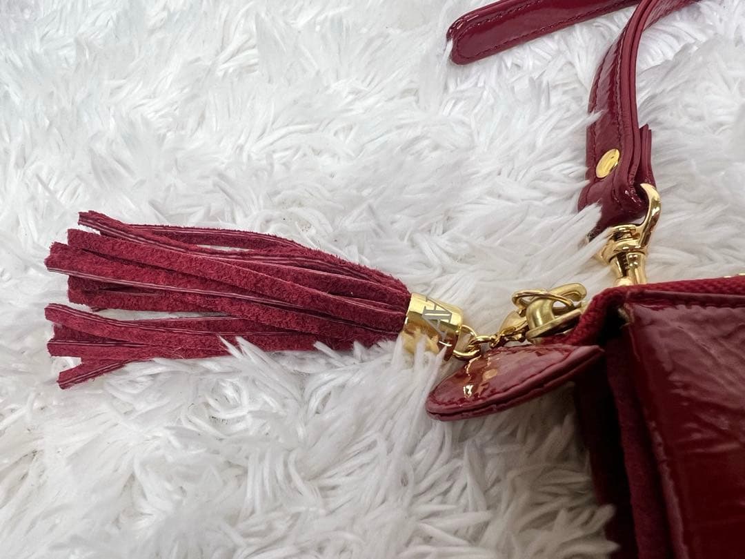 ATAO ブーブー ウォレットショルダーバッグ エナメル ゴールド金具　美品