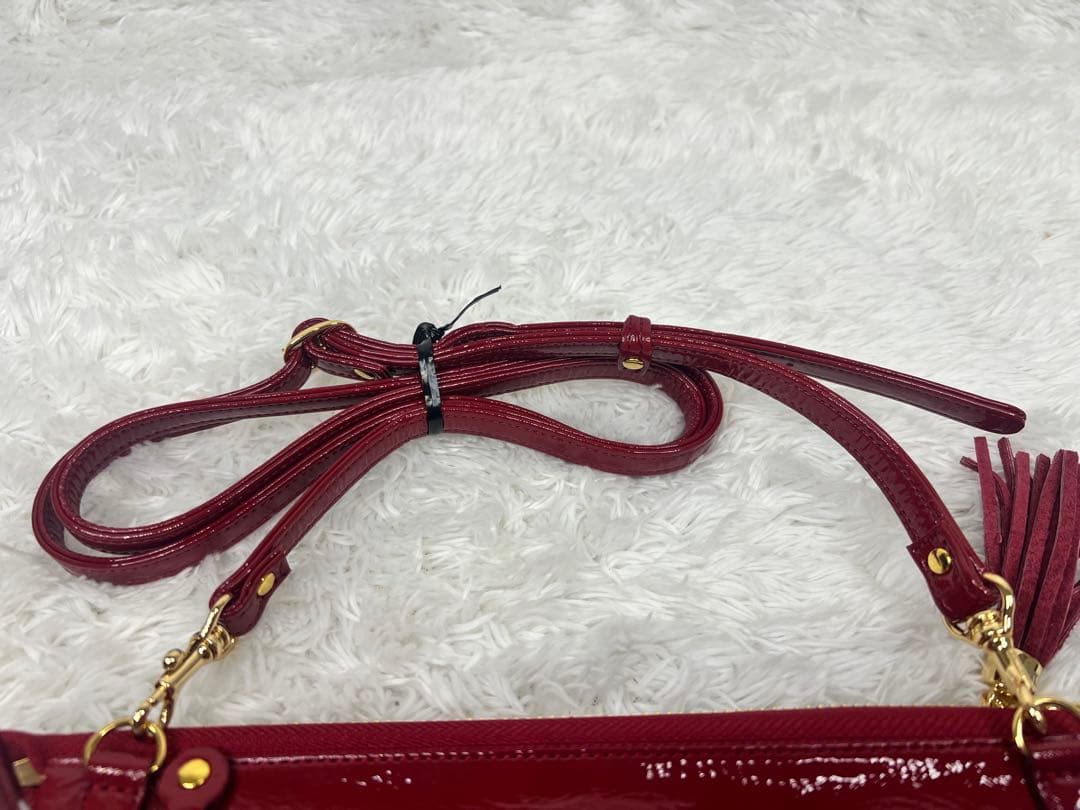 ATAO ブーブー ウォレットショルダーバッグ エナメル ゴールド金具　美品