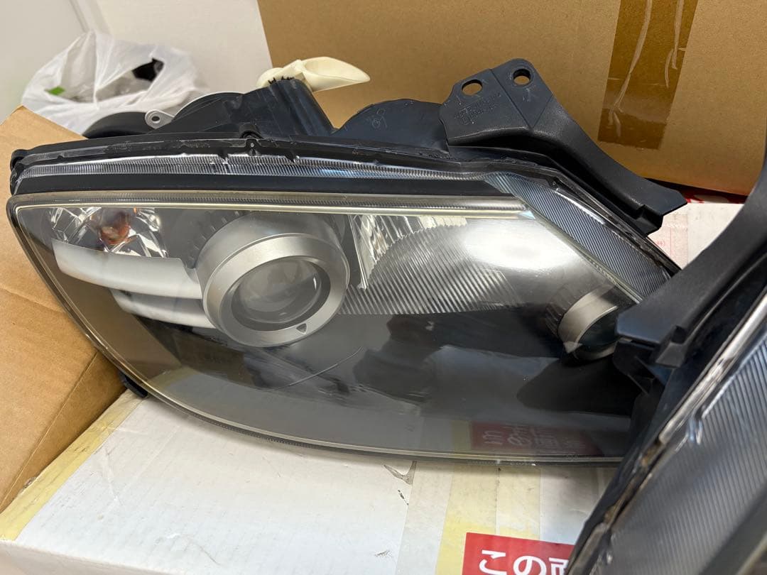 RX-8 ヘッドライト 左右 レンズ曇りなし