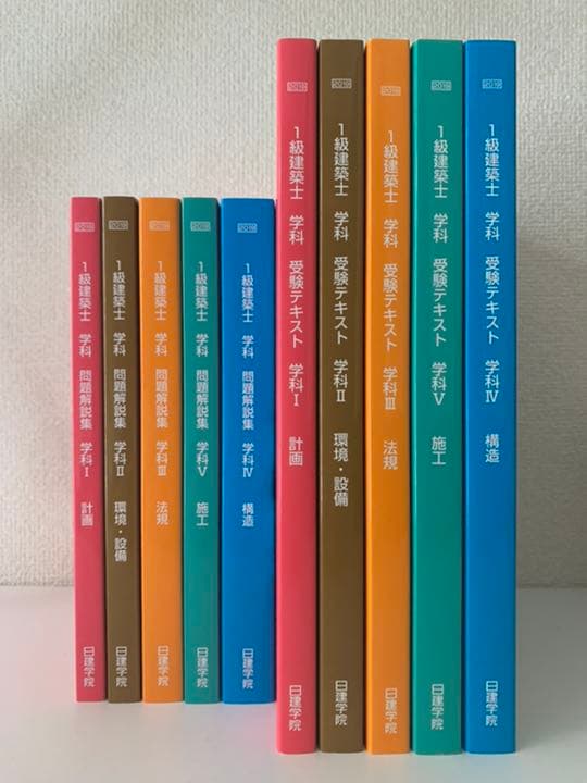 一級建築士テキスト、問題集、模擬試験問題