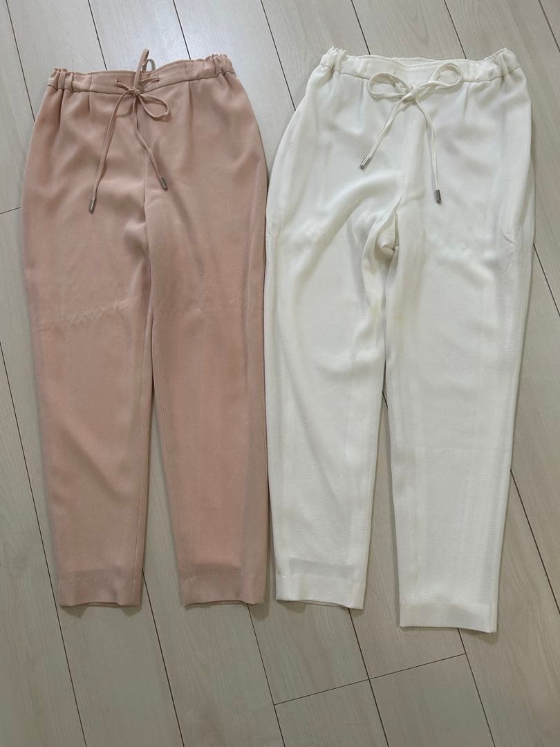 Rene パンツ 2色セット 34 S ゴム リボン