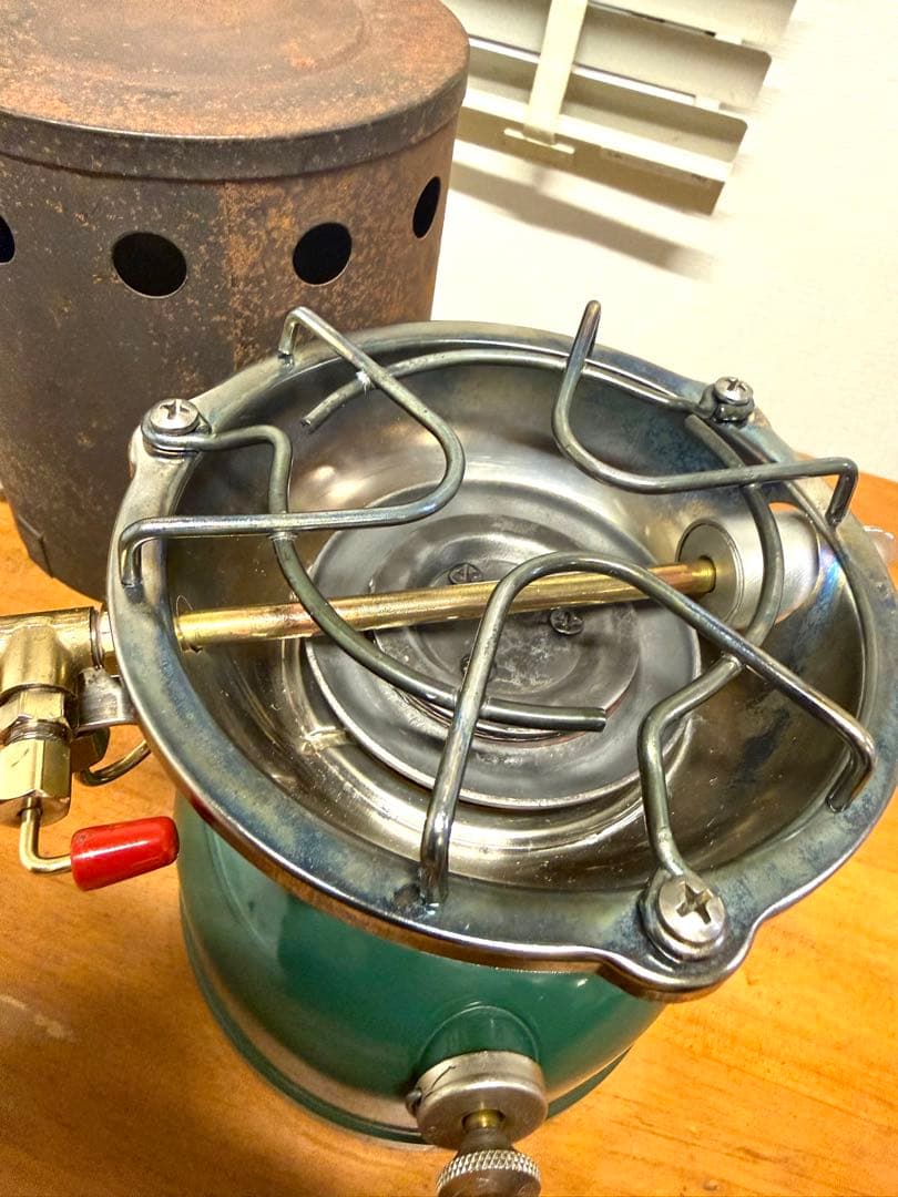 【ゆうき】コールマン502バーナーストーブ＋ヒートドラム＋クーラーボックス