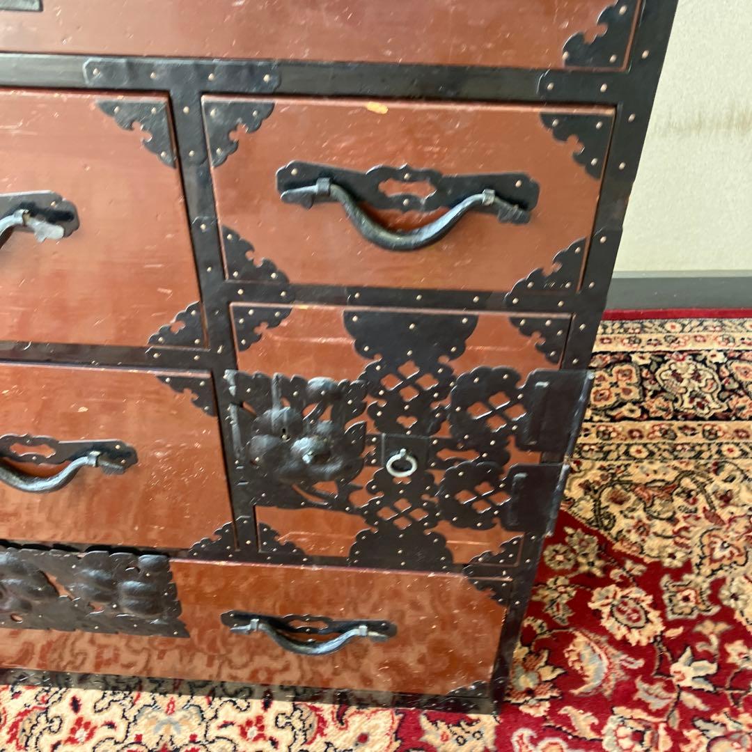 昭和レトロ 古家具 仙台箪笥 7杯 引き出し 和箪笥 ビンテージ ヴィンテージ