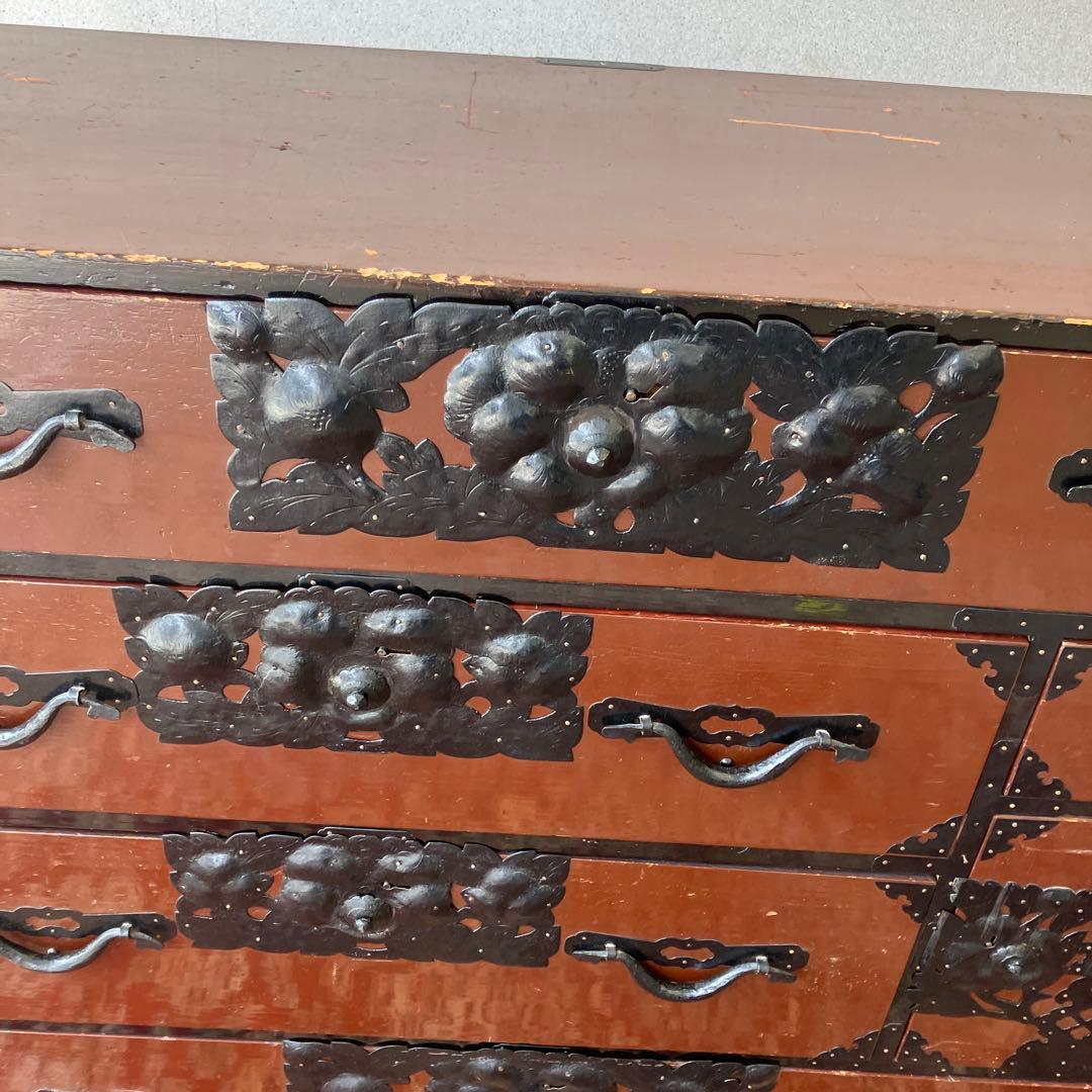 昭和レトロ 古家具 仙台箪笥 7杯 引き出し 和箪笥 ビンテージ ヴィンテージ