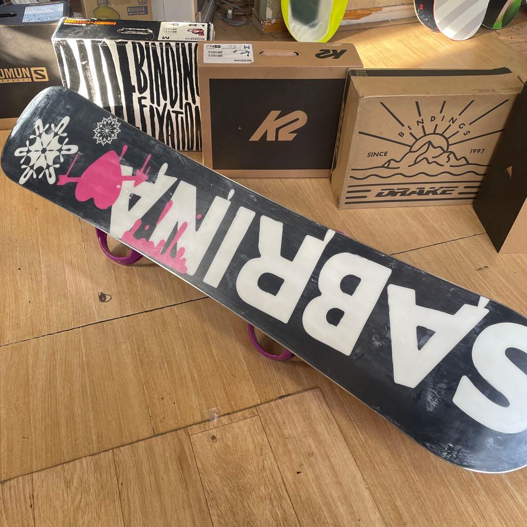 SABRINA×ELAN　サブリナ　バイン付スノーボードセット