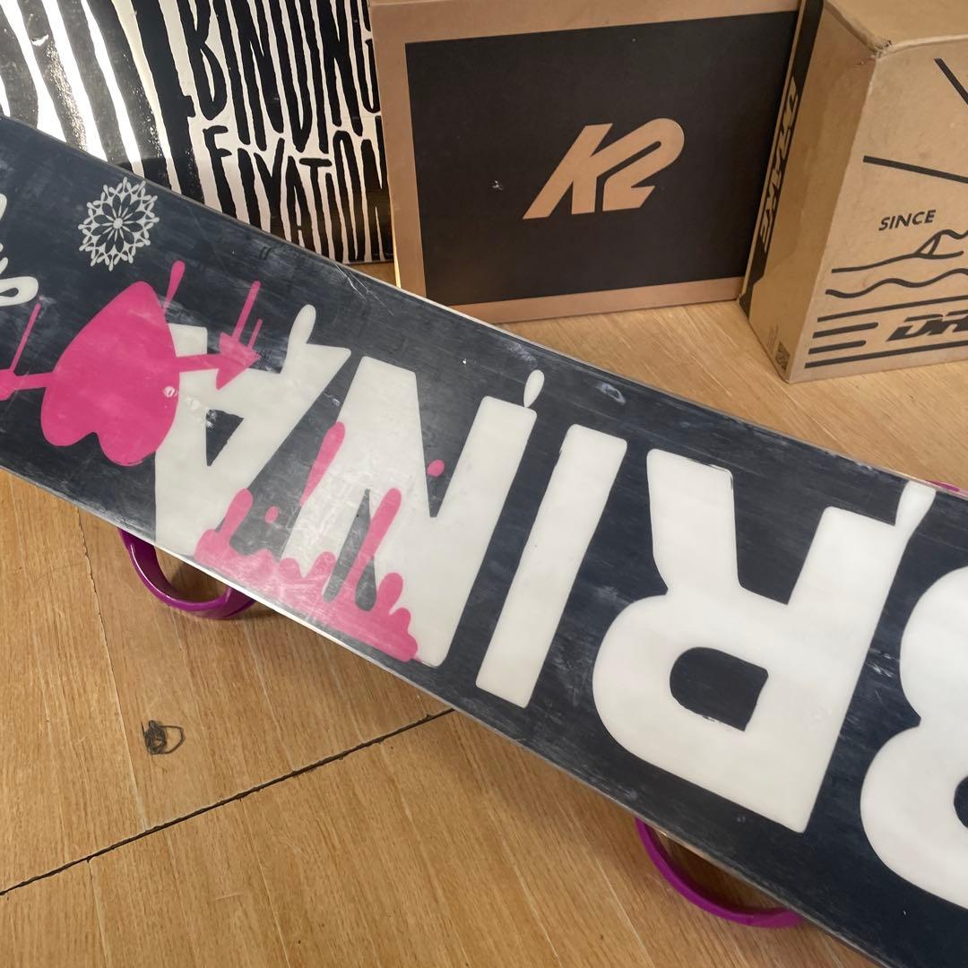 SABRINA×ELAN　サブリナ　バイン付スノーボードセット