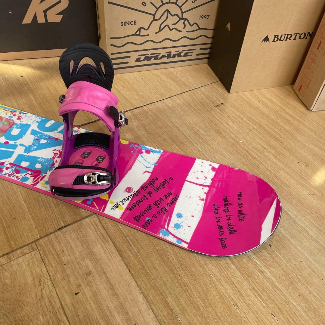 SABRINA×ELAN　サブリナ　バイン付スノーボードセット