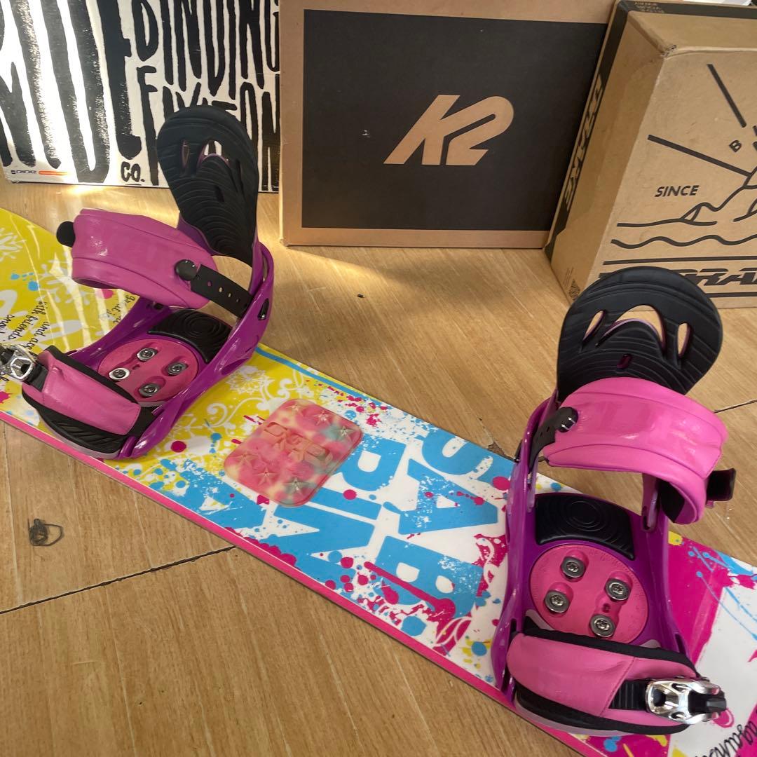 SABRINA×ELAN　サブリナ　バイン付スノーボードセット