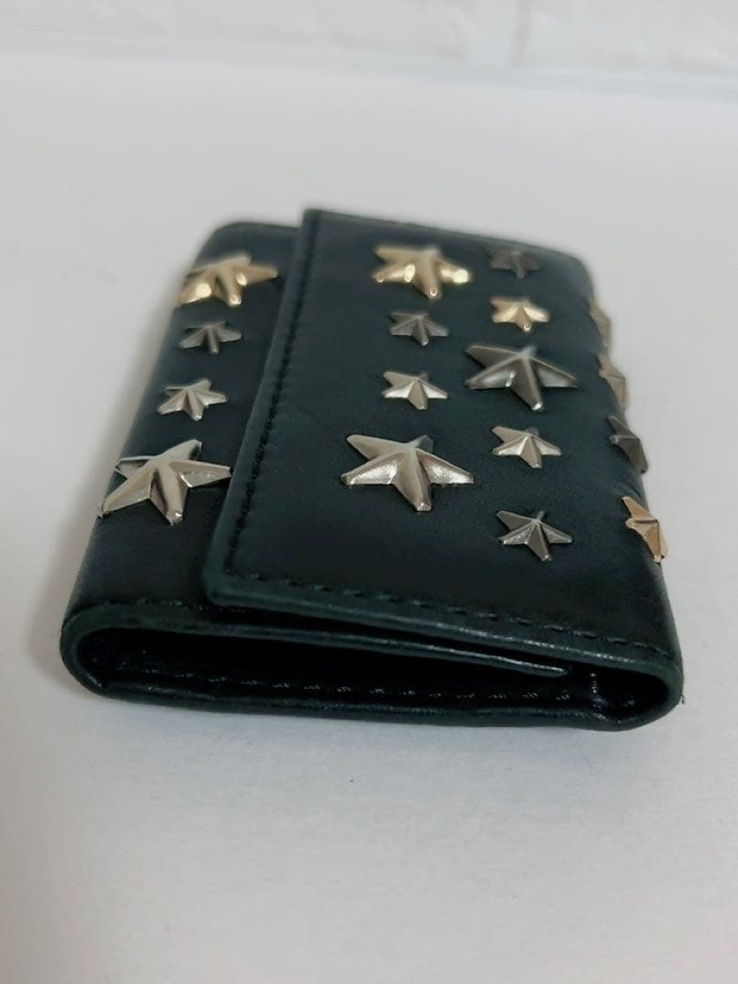 ジミーチュウ　JIMMY CHOO キーケース　6連 黒　スター　スタッズ