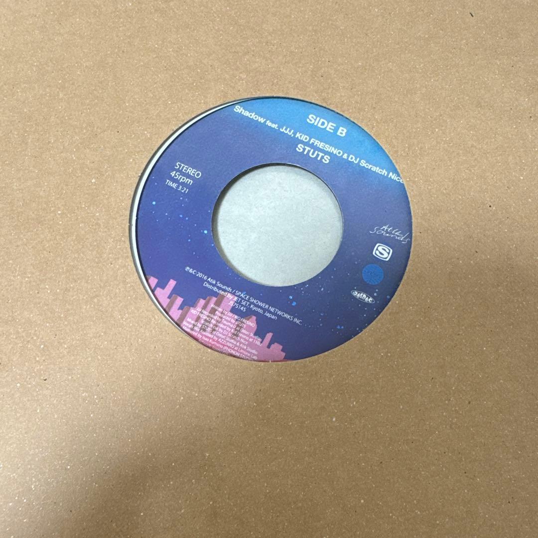 STUTS 夜を使いはたして feat.PUNPEE 7インチレコード