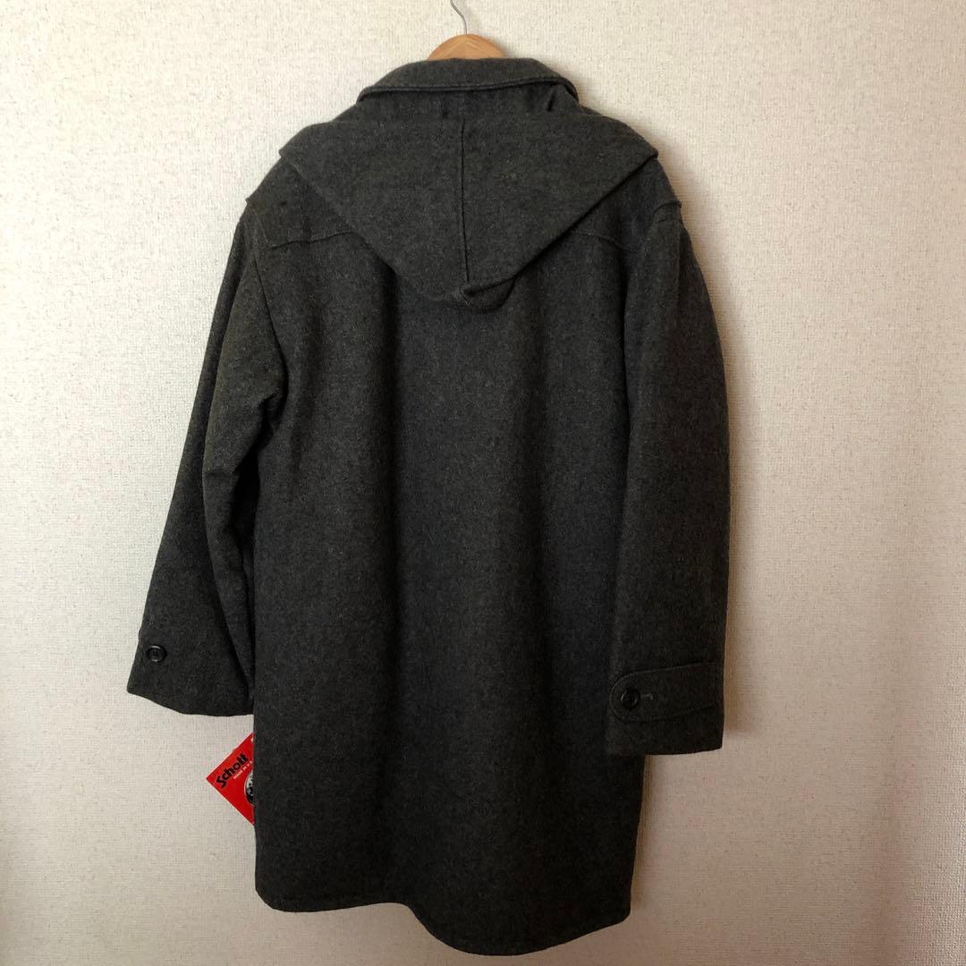 新品 SCHOTT USA製 ダッフルコート グレー 40 希少