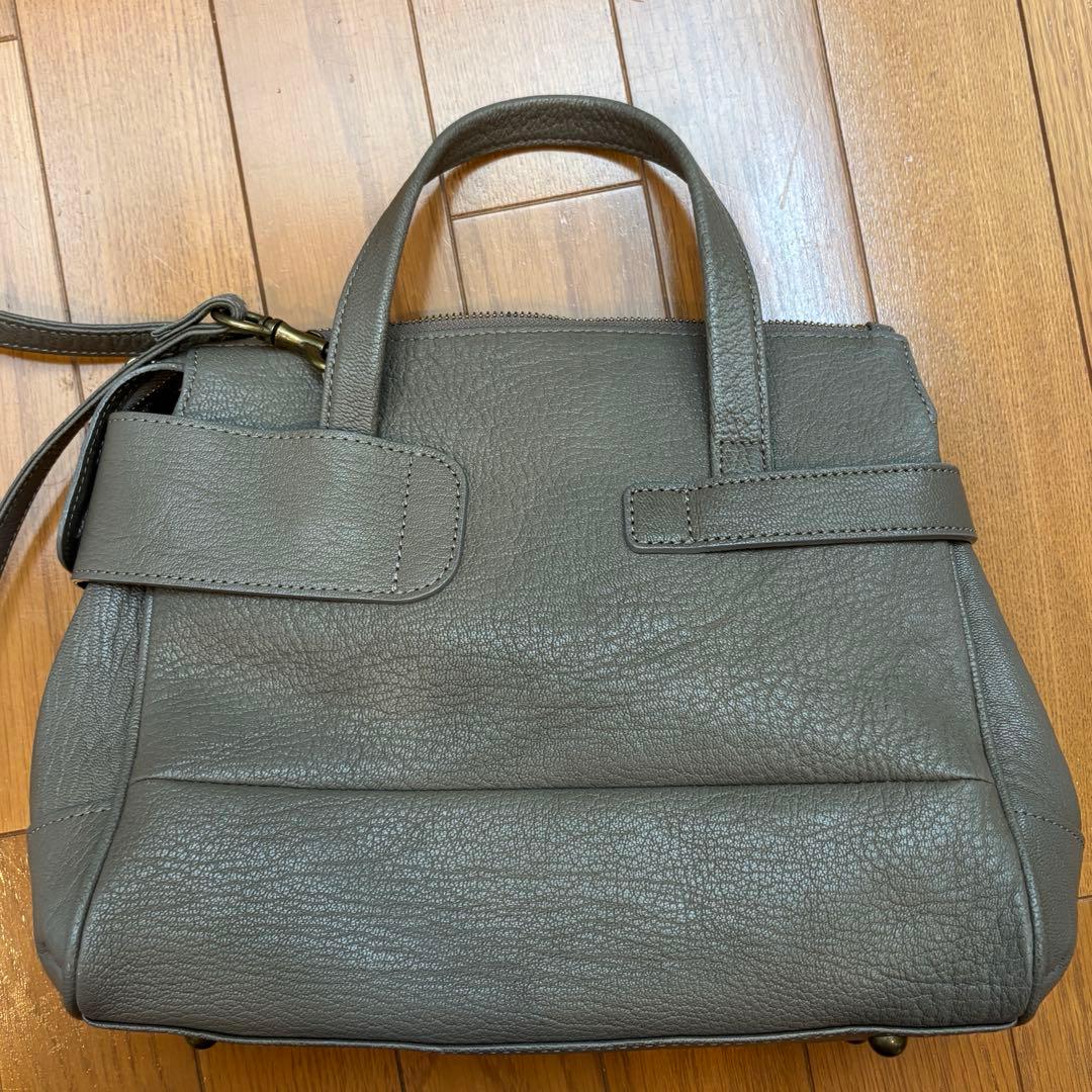 TOFF&LOADSTONE グレージュ レザー トートバッグ
