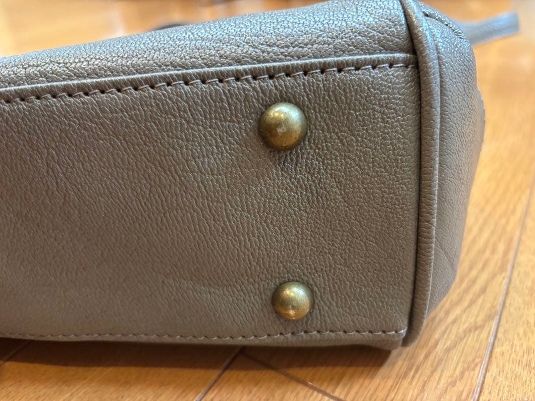 TOFF&LOADSTONE グレージュ レザー トートバッグ