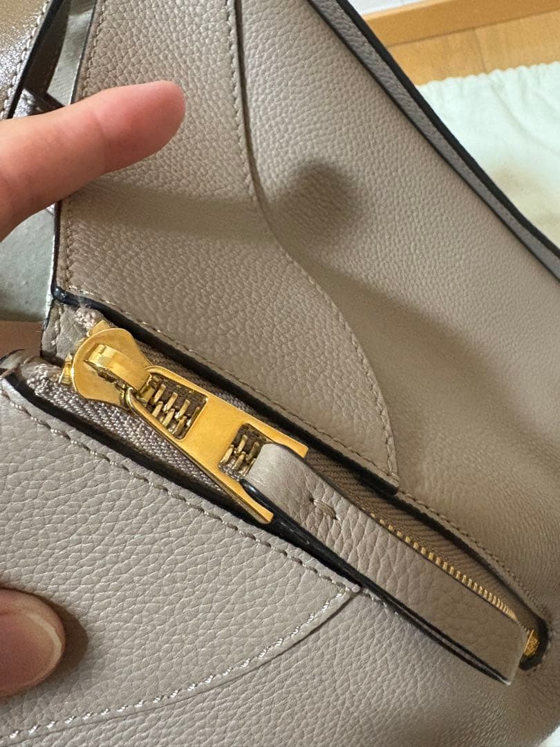 LOEWE ハンモックスモール(ベージュ レザー 2way)