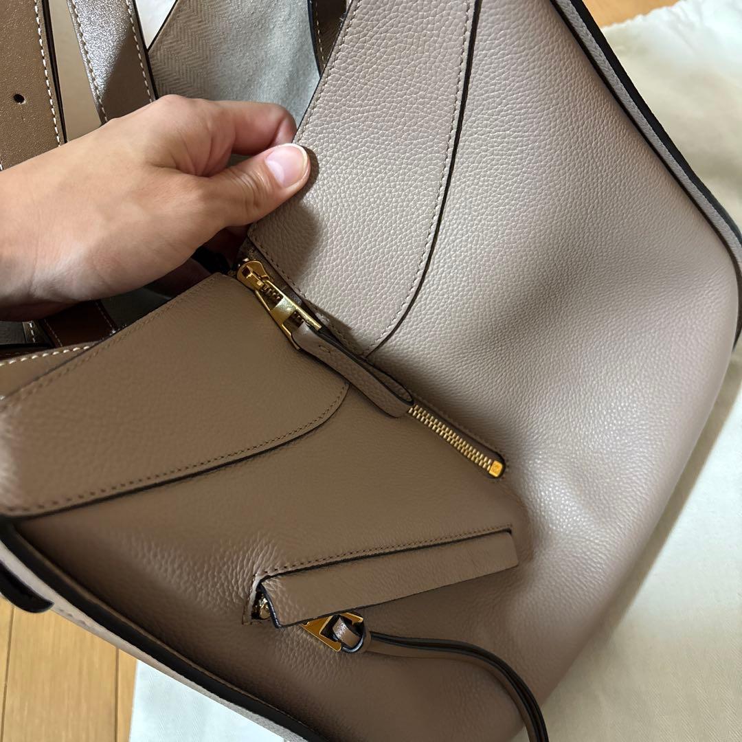 LOEWE ハンモックスモール(ベージュ レザー 2way)