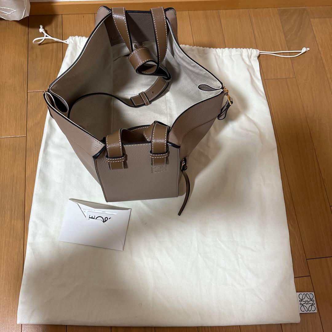 LOEWE ハンモックスモール(ベージュ レザー 2way)