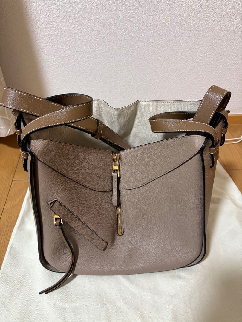 LOEWE ハンモックスモール(ベージュ レザー 2way)