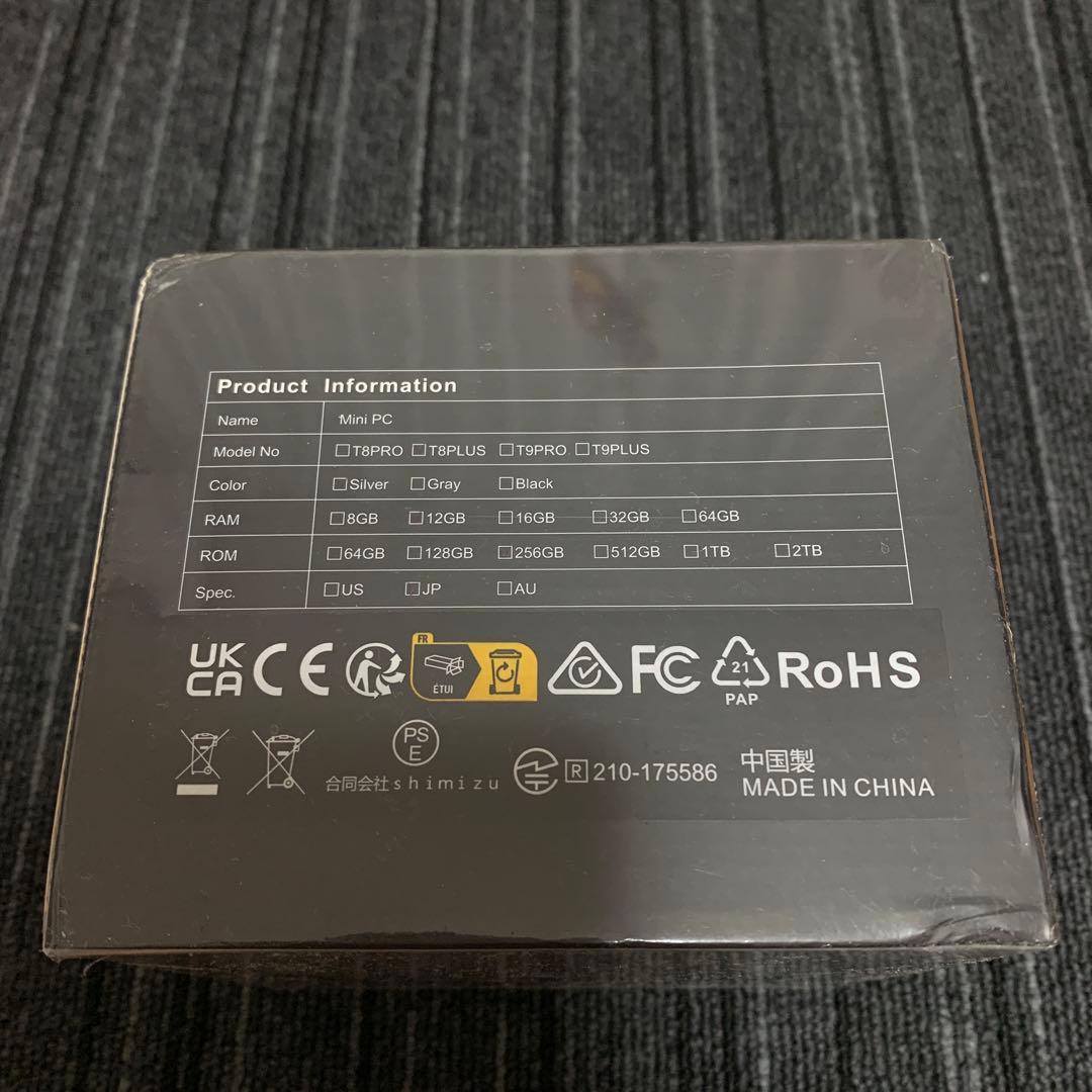 【新品】ACEMAGIC T8PLUS Intel N100 12GB 256g