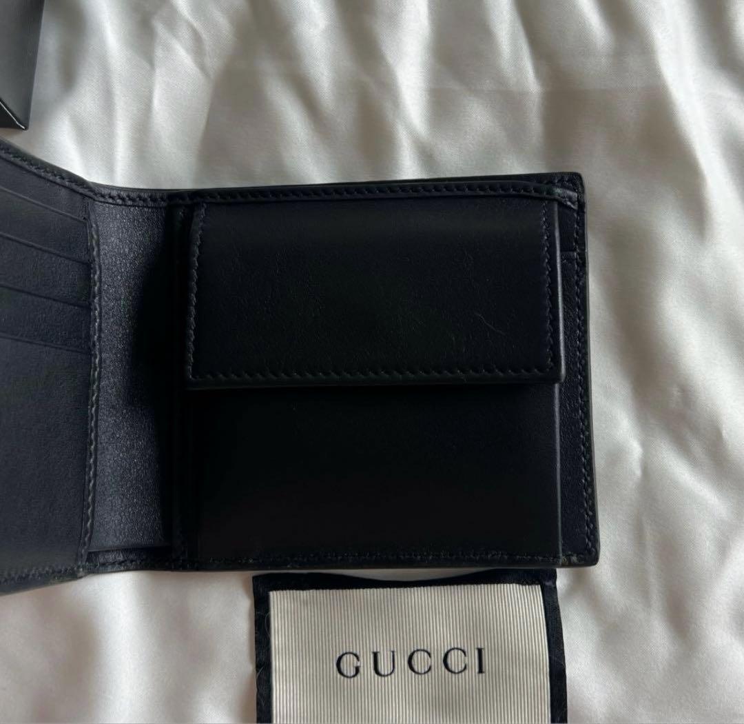 【新品未使用】 GUCCI グッチ 折りたたみ財布 二つ折り コンパクト 小銭