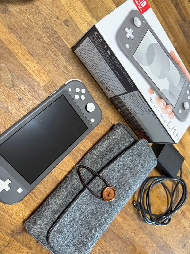 【美品】Nintendo Switch Lite グレー +保護ケース