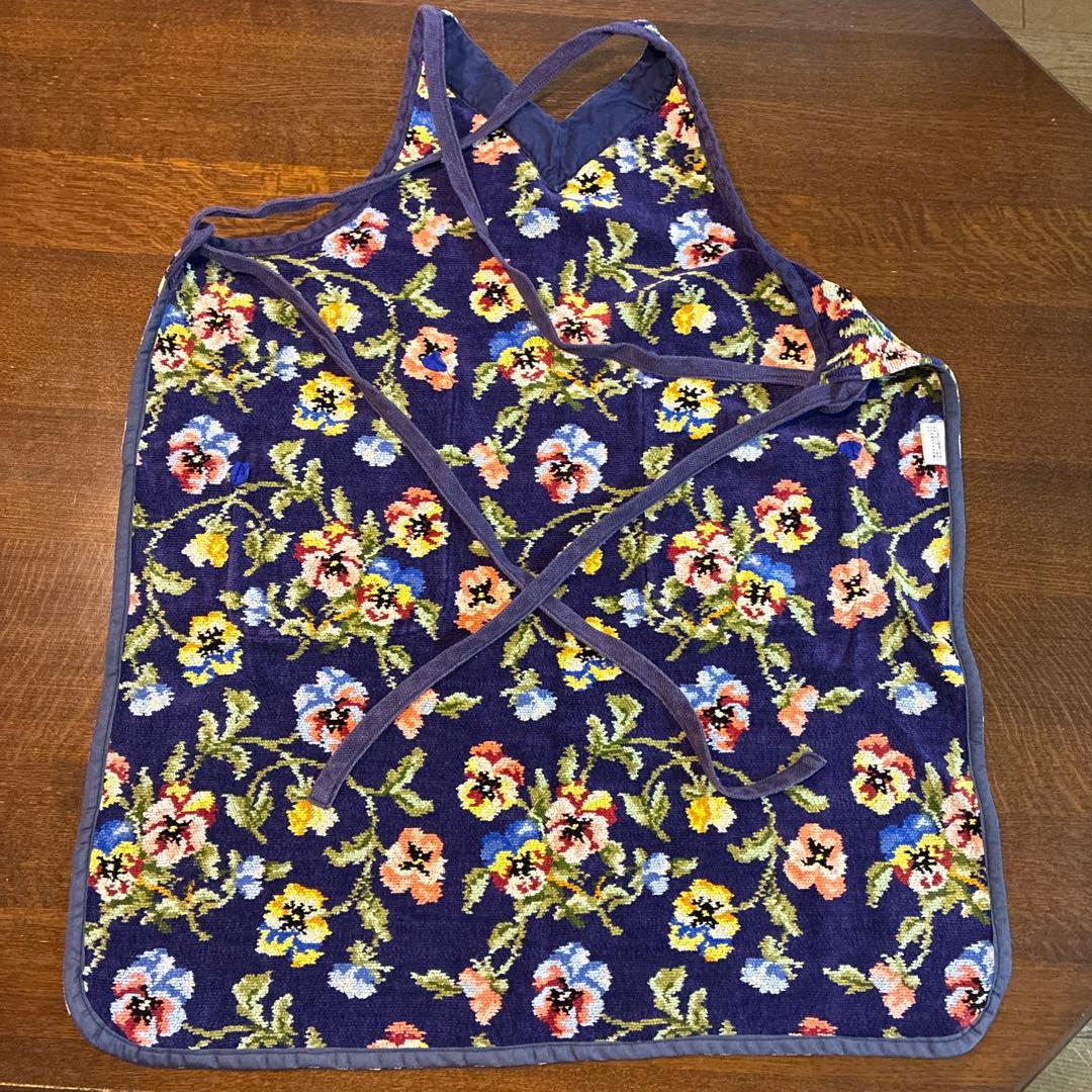 フェイラー　エプロン　ネイビー